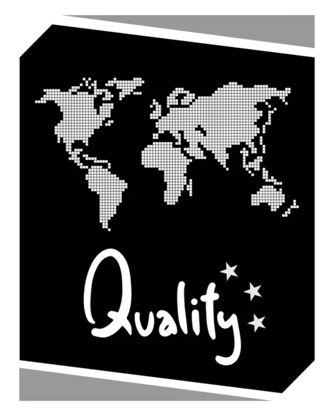 Vektorová Ilustrace Světové Kvality — Stockový vektor