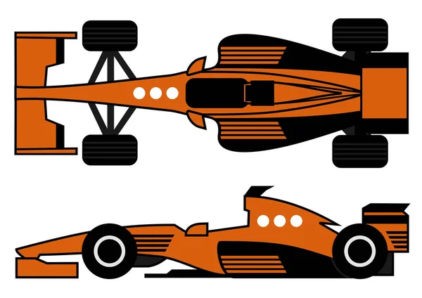 Racing Bil Vektor Illustration — Stock vektor