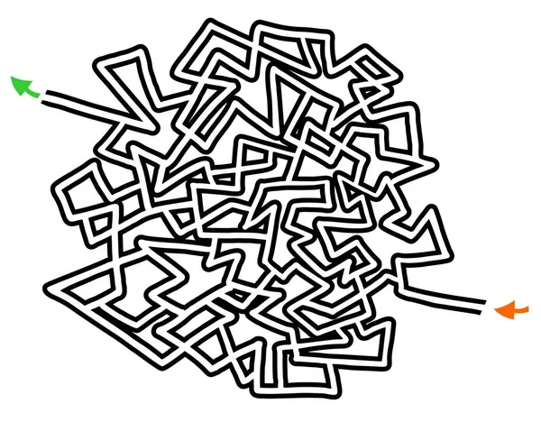 Illustration Vectorielle Icône Labyrinthe — Image vectorielle