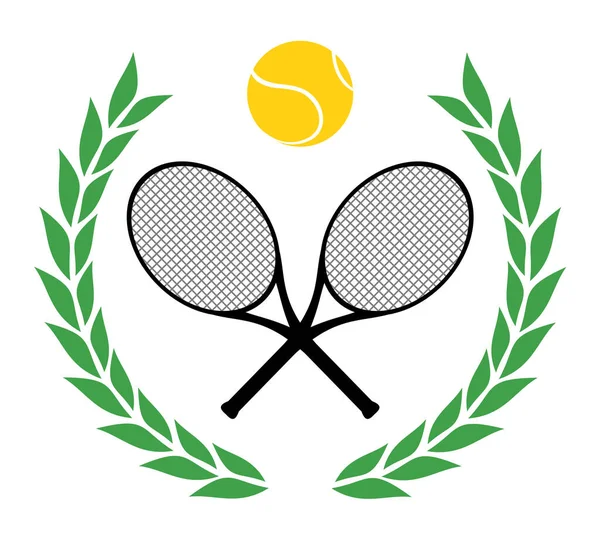 Illustration Vectorielle Tennis Gagnant — Image vectorielle