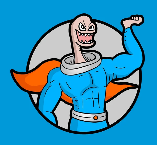 Komik kahraman vektör çizimi