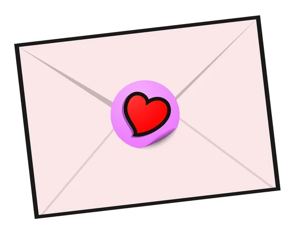 Love Letter Design Vector Illustration — Vetor de Stock