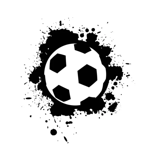 Illustration Vectorielle Dessin Ballon Football — Image vectorielle