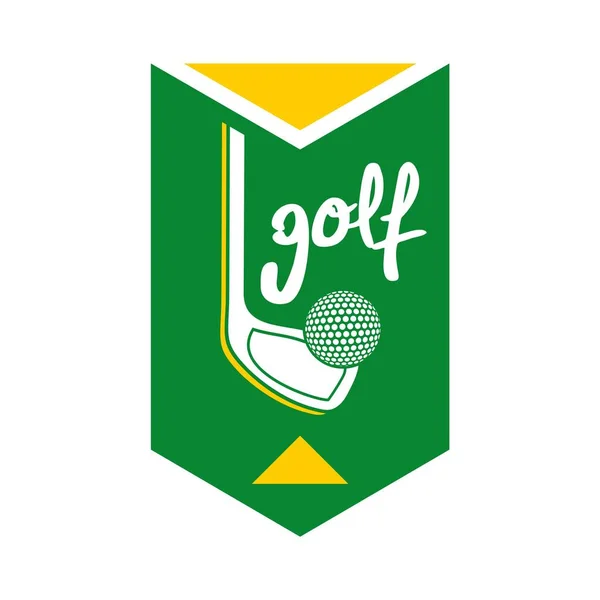 Illustration Vectorielle Conception Emblème Golf — Image vectorielle