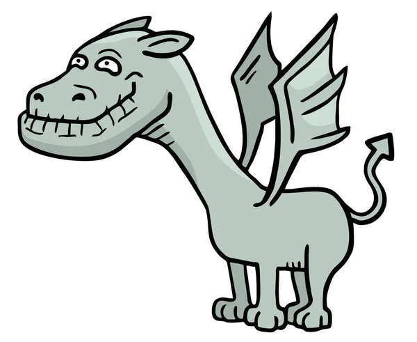 Illustration Vectorielle Chien Dragon — Image vectorielle