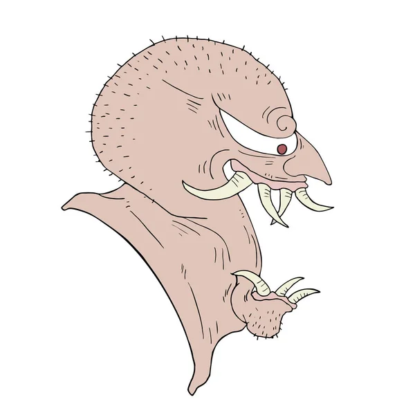 卡通怪兽画矢量图解 — 图库矢量图片
