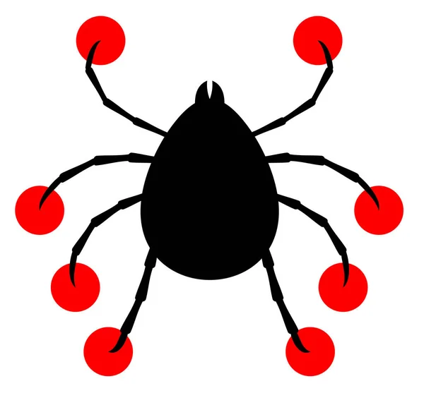 Halloween Ikone Vektorillustration Der Spinne — Stockvektor
