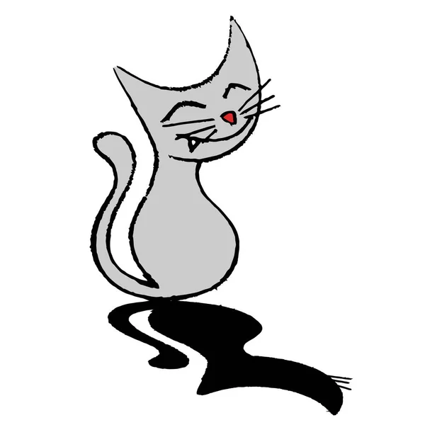 Векторні Ілюстрації Домашньої Кішки — стоковий вектор