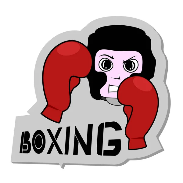 Boxning Man Vektor Illustration — Stock vektor