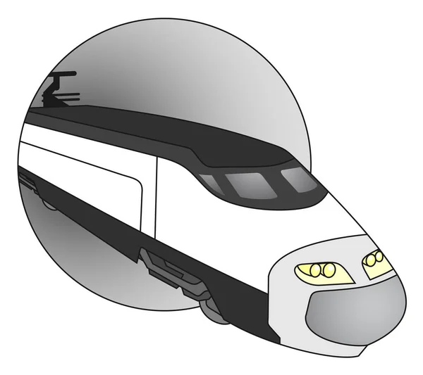 Agujero Tren Vector Ilustración — Vector de stock