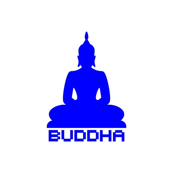 Design Buddha Ikonen — Stock vektor