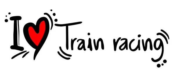 Trein Race Vector Illustratie — Stockvector