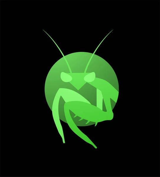 昆虫のロゴのベクターイラスト — ストックベクタ