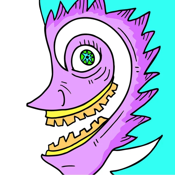 Çılgın maske vektör illüstrasyonu