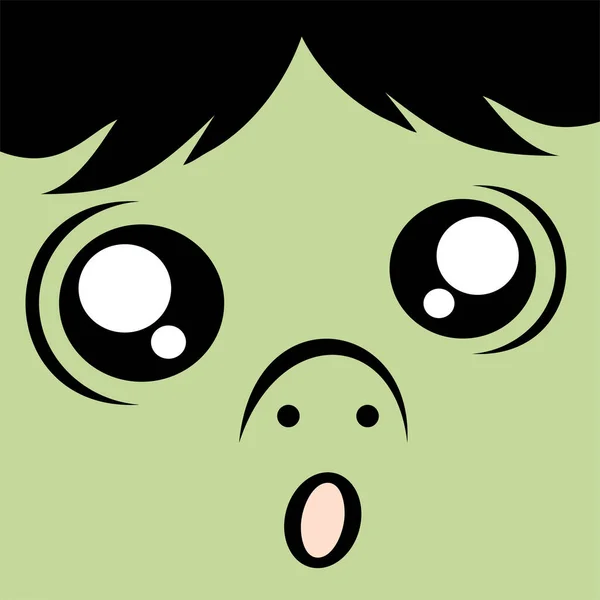 Ilustração Vetor Face Ogre — Vetor de Stock