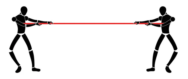 Concepto Duelo Vector Ilustración — Archivo Imágenes Vectoriales