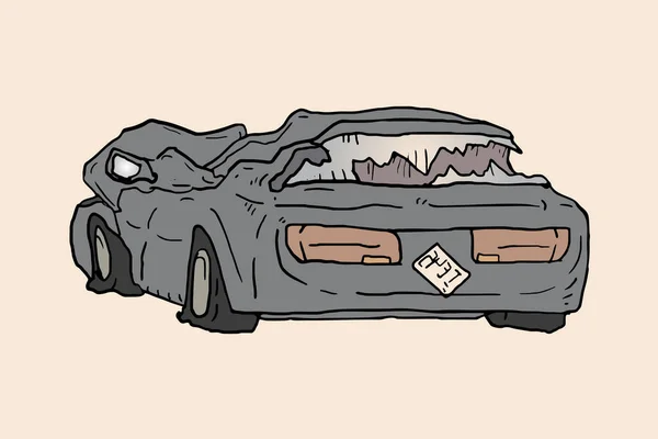 Векторні Ілюстрації Пошкодження Автомобіля — стоковий вектор