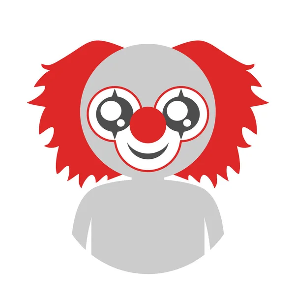 Clown Ikone Vektor Illustration — Stockvektor