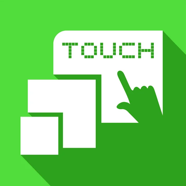 Touch Tecken Vektor Illustration — Stock vektor