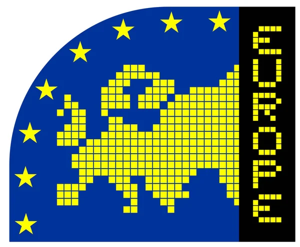Obrázek Vektoru Ikony Evropy — Stockový vektor