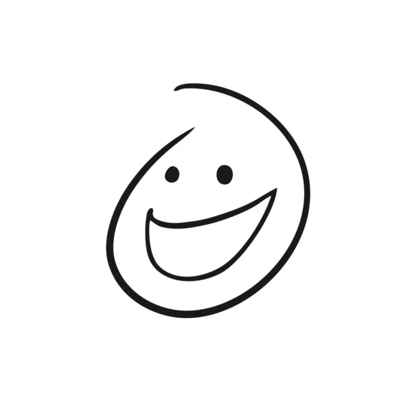 Glückliches Gesicht Vektor Illustration — Stockvektor