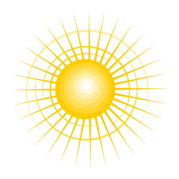 Sonne Symbol Design Vektor Illustration — Stockvektor