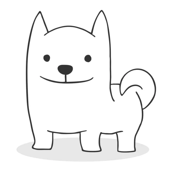 漫画犬のベクトルイラスト — ストックベクタ