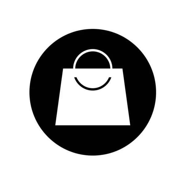 Shopping Bag Icona Vettoriale Illustrazione — Vettoriale Stock