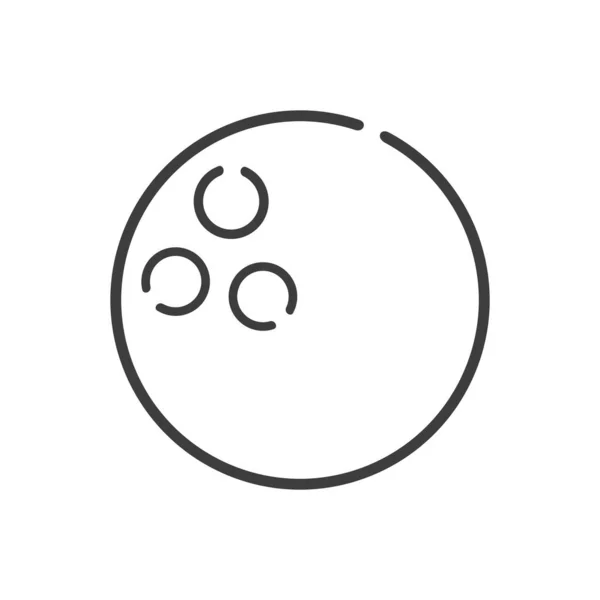 Іконка Плоского Яча Боулінгу — стоковий вектор