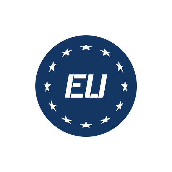 欧州連合のシンボルのデザイン — ストックベクタ