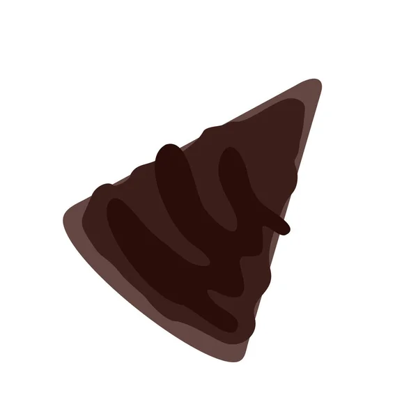 Chutný Čokoládový Dort Ilustrace — Stockový vektor