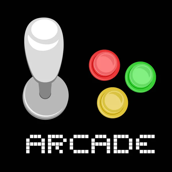 Arcade Control Vektor Illustration — Stockvektor