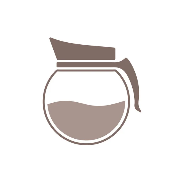Kahve Kavanozu Sembolü Tasarımı — Stok Vektör