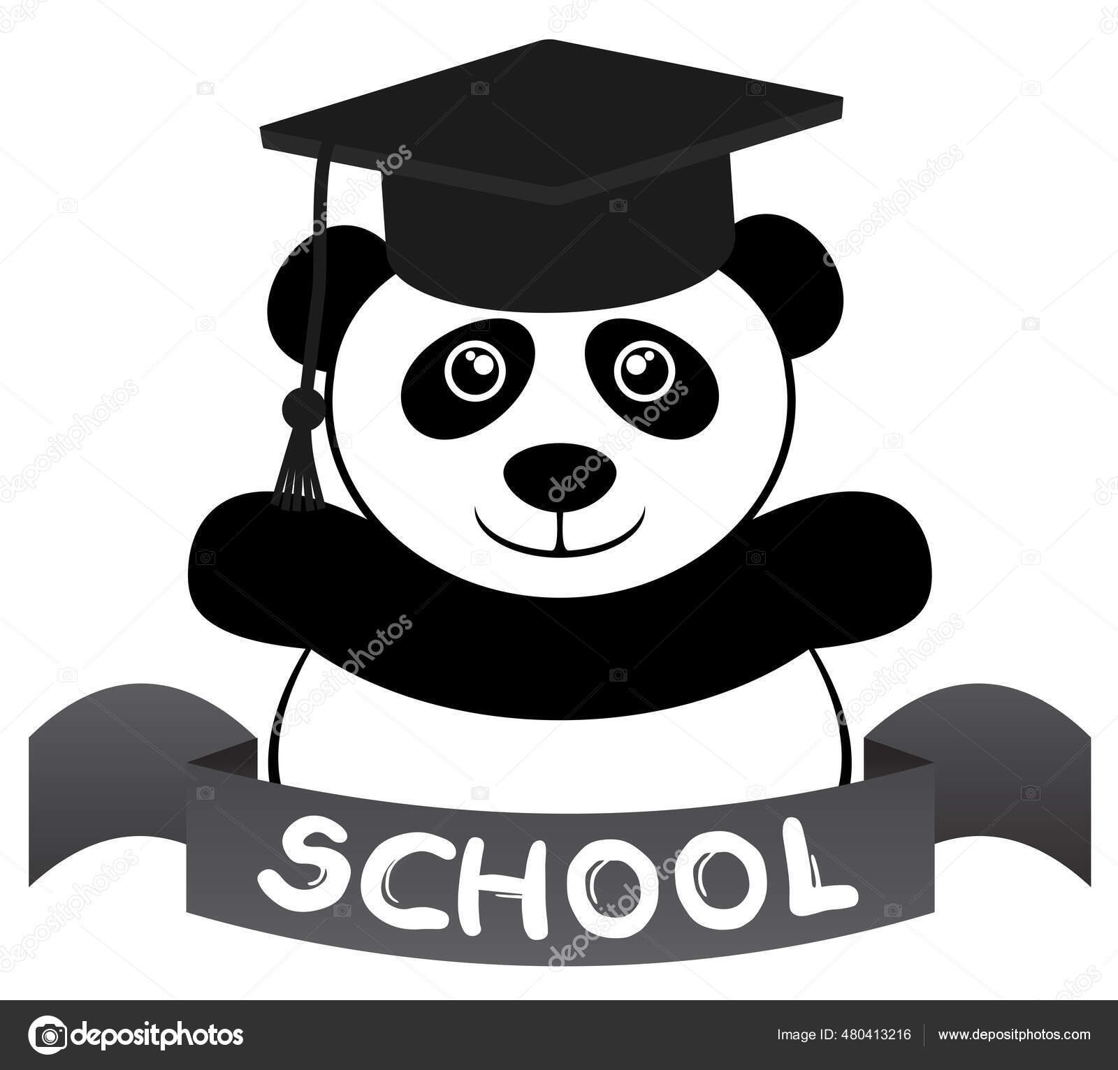 Oso Blanco Negro Vector Ilustración Vector de stock #480413216 de ©RATOCA, image size:1600x1532