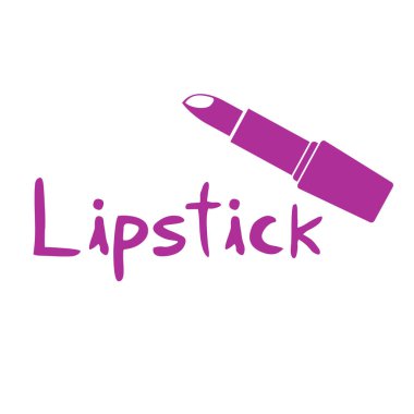 güzel ruj simgesi vektör çizimi