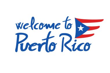 Welcome to Puerto Rico message clipart