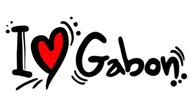 Gabon vektör illüstrasyonuna bayılırım.