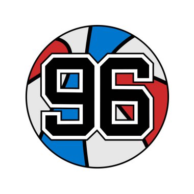 96 numaralı basketbol topu.