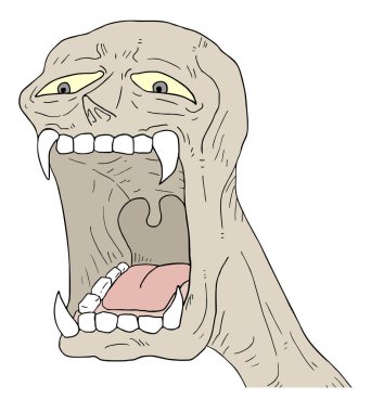 çizgi film canavar vektör çizimi