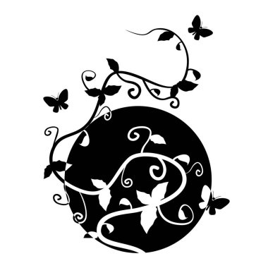 Çiçek arkaplanının vektör çizimi