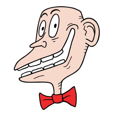 Mutlu yüz vektör illüstrasyonu