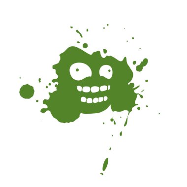 Mürekkep lekesi tasarımında yüz