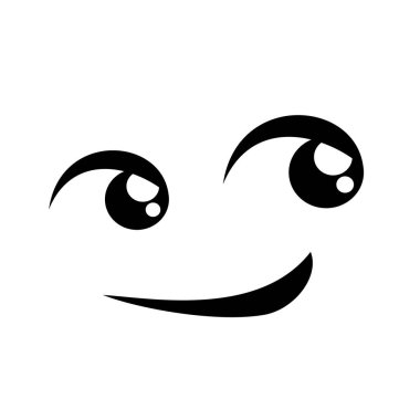 Gülen yüz tasarım vektör çizimi