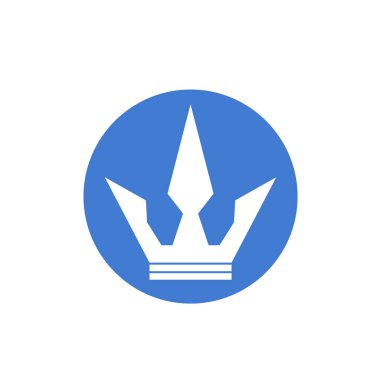 taç simgesi vektör illüstrasyonu