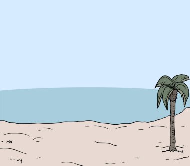 Plaj simge vektör çizim