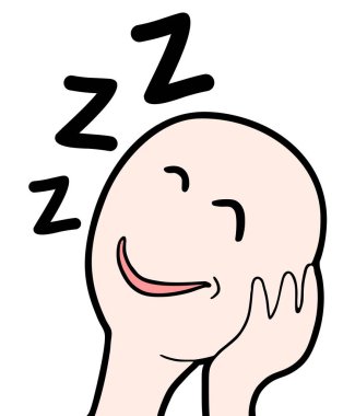 Mutlu uyku vektörü çizimleri 