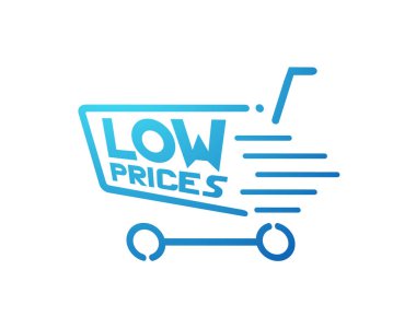 Düşük fiyatlar sembolü vektör illüstrasyonu