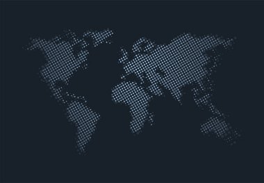 Hayali dünya haritası tasarımı