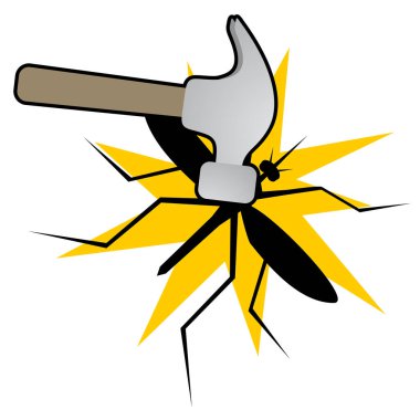 Hamer hata vektör çizimi