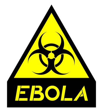 Ebola sembol vektör illüstrasyonunu tavsiye eder